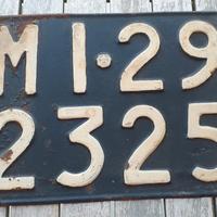 Targa metallica Milano da collezione anni '50