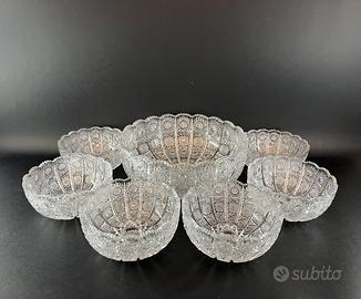 Centrotavola e Ciotole in Cristallo di Boemia
