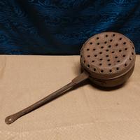 antico scaldino scaldaletto in rame primi 900