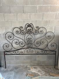Testiera letto matrimoniale in ferro battuto