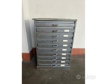 Mobile industriale tipografico vintage  anni 50