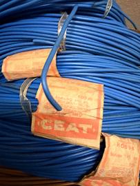 Lotto 5 Matasse Cavo CEAT 1x1mm 100m Blu