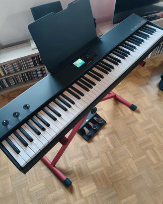 SL88 Studio pari al nuovo, triplo pedale, softcase