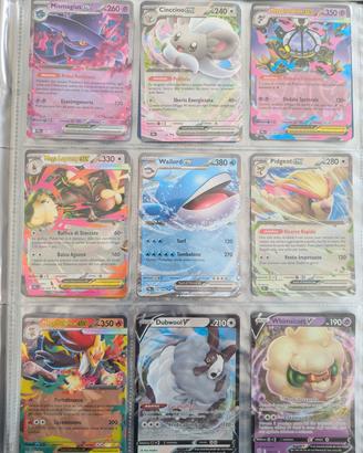 Lotto 9 Carte Pokemon EX V MEGA