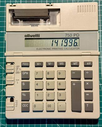 Calcolatrice OLIVETTI PD 750