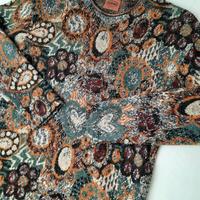 Maglione vintage astratto con cuori Missoni