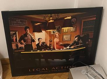 Quadro con luci Led, Legal Action di Chris Consani