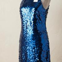 Vestito Benetton PAILLETTES Blu