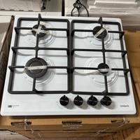 Piano cottura bianco ghisa 60cm 4fuochi nuovo