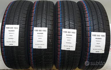 4 GOMME 195 60 16C KLEBER BR988