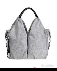 Borsa cambio Neckline green label