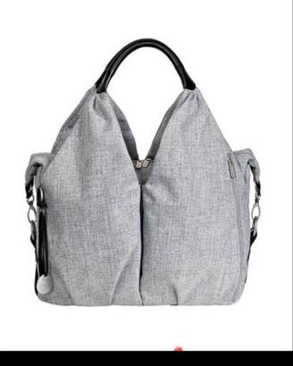 Borsa cambio Neckline green label