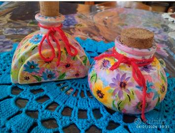 Boccette artistiche dipinte a mano 
