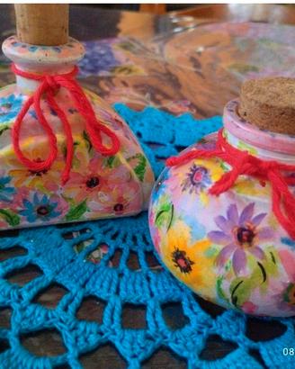 Boccette artistiche dipinte a mano 