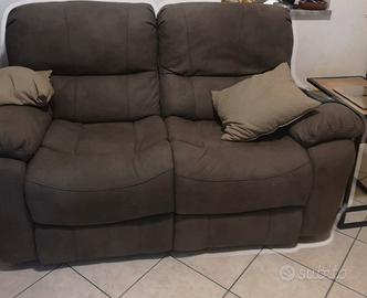 Divano 2 posti - 2 recliner manuali