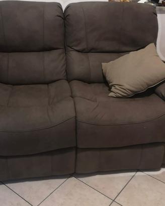 Divano 2 posti - 2 recliner manuali