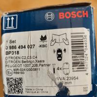 Bosch BP318 pastiglie freno anteriore C3 PSI