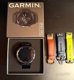 Garmin Fenix Plus 5 (Black) + 3 Cinturini