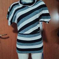 Maglia invernale a collo alto a maniche corte 