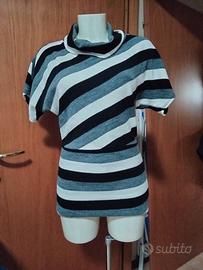 Maglia invernale a collo alto a maniche corte 