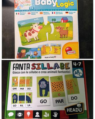 Lotto giochi educativi: Fantasillabe + Baby Logic