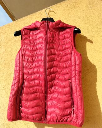 gilet trapuntato con cappuccio S