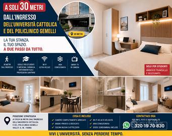 Camera con bagno zona Gemelli Cattolica Roma RM
