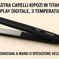 Piastra capelli professionale in titanio
