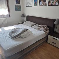 Struttura letto matrimoniale usata contenitore