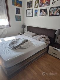 Struttura letto matrimoniale usata contenitore