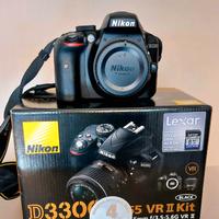 D3300 Reflex Nikon VR solo corpo macchina e box IT