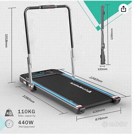 CITYSPORTS Tapis roulant pieghevole da 1400 W