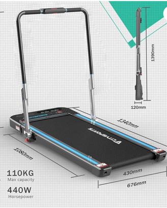 CITYSPORTS Tapis roulant pieghevole da 1400 W