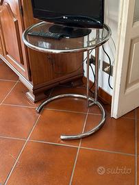 Tavolino metallo e vetro - modernariato