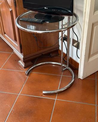 Tavolino metallo e vetro - modernariato