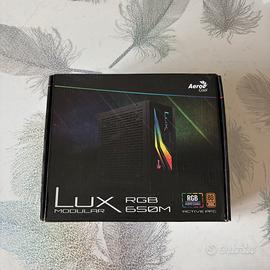 Alimentatore PC AeroCool LUX RGB 650M 80+ Bronze