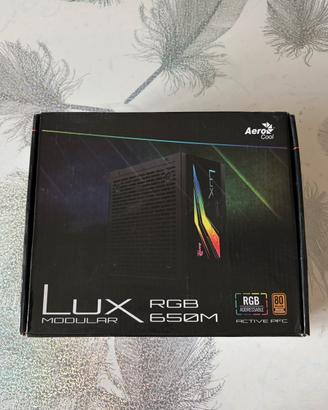 Alimentatore PC AeroCool LUX RGB 650M 80+ Bronze