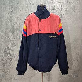 Bomber Navigare Vintage Anni 80  Color Block L/XL