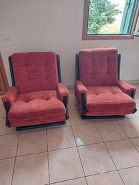 coppia poltroncine Mid-Century 