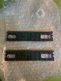 RAM DDR2 kingston KTS8122k2/16g ( 2 banchi da 8gb)