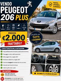Peugeot 206 Plus 1.1 Benzina 2011 Euro 5 187000km