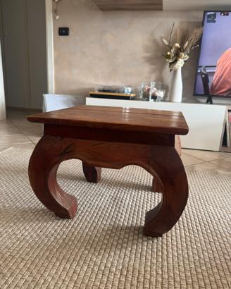 Tavolo Opium 40×40 cm in Legno Massello