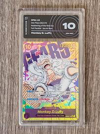 one piece Monkey D. Luffy aigrading 10 OP05-119