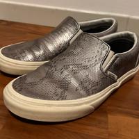 Vans slip-on disco python argento 39
