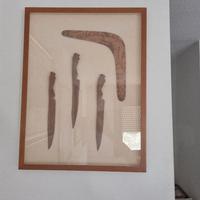 Arte Etnica Boomerang Pugnali Aborigeni Vintage