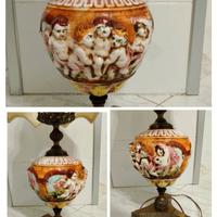 lampada da comodino antica /abat-jour/lume antico