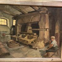 Quadro Dipinto ad olio Giulio Vittini (1888-1968)