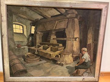 Quadro Dipinto ad olio Giulio Vittini (1888-1968)