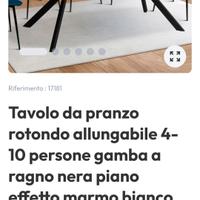 tavolo allungabile 