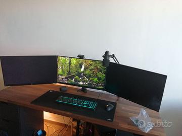 3 monitor 27 pollici con supporto